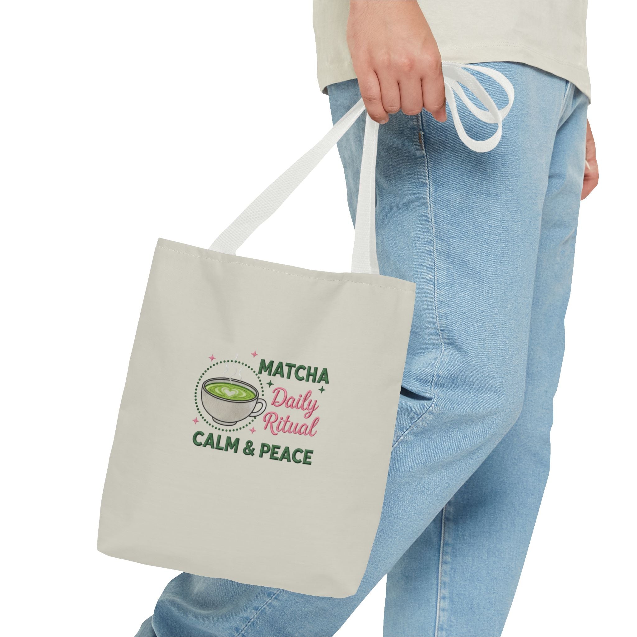 "Matcha Daily Ritual: Calm & Peace" Reusable Grocery & Tea Lover Gift