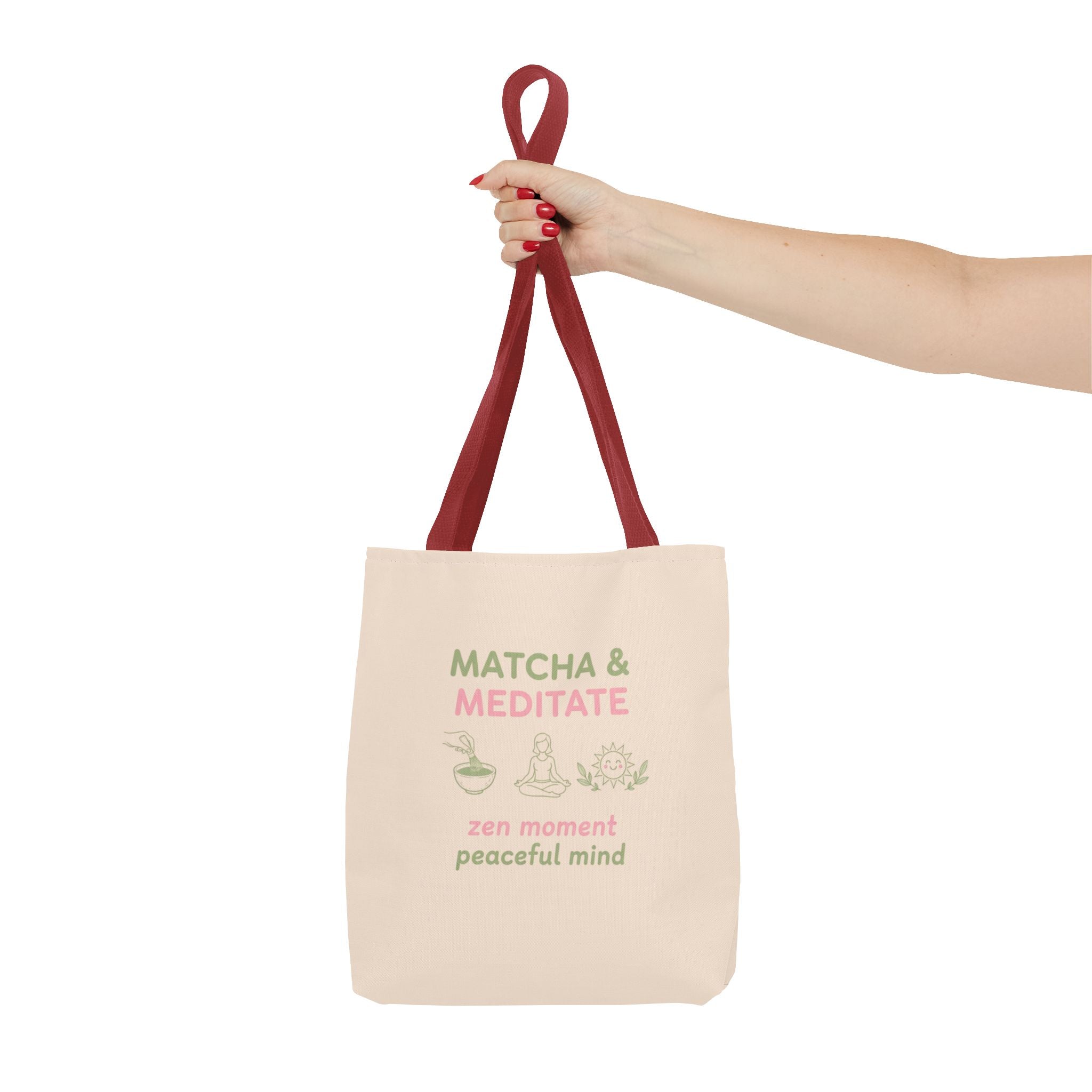Zen Moment, Peaceful Mind Canvas Tote