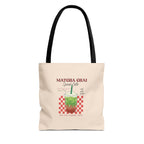 Retro Checker Iced Drink Graphic Tote