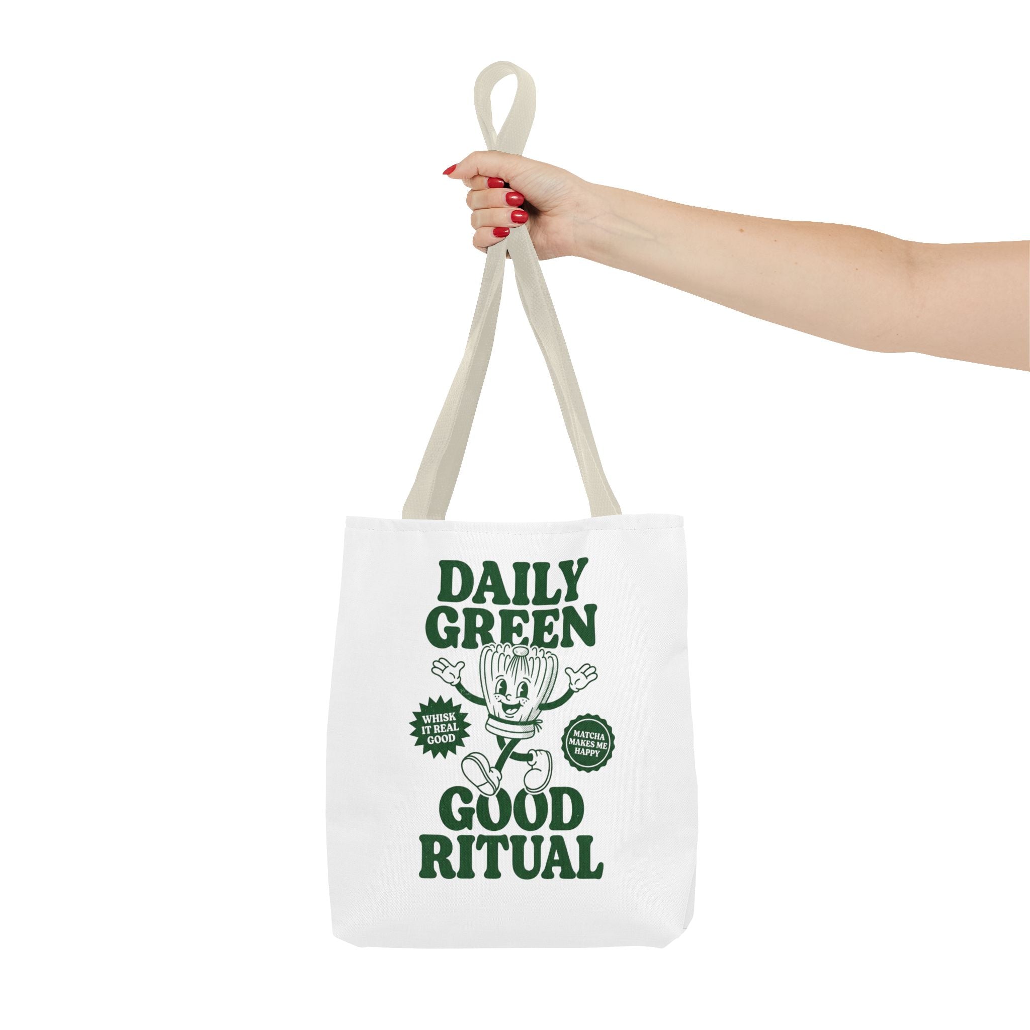 "Daily Green Good Ritual" Eco-Friendly Grocery Tote
