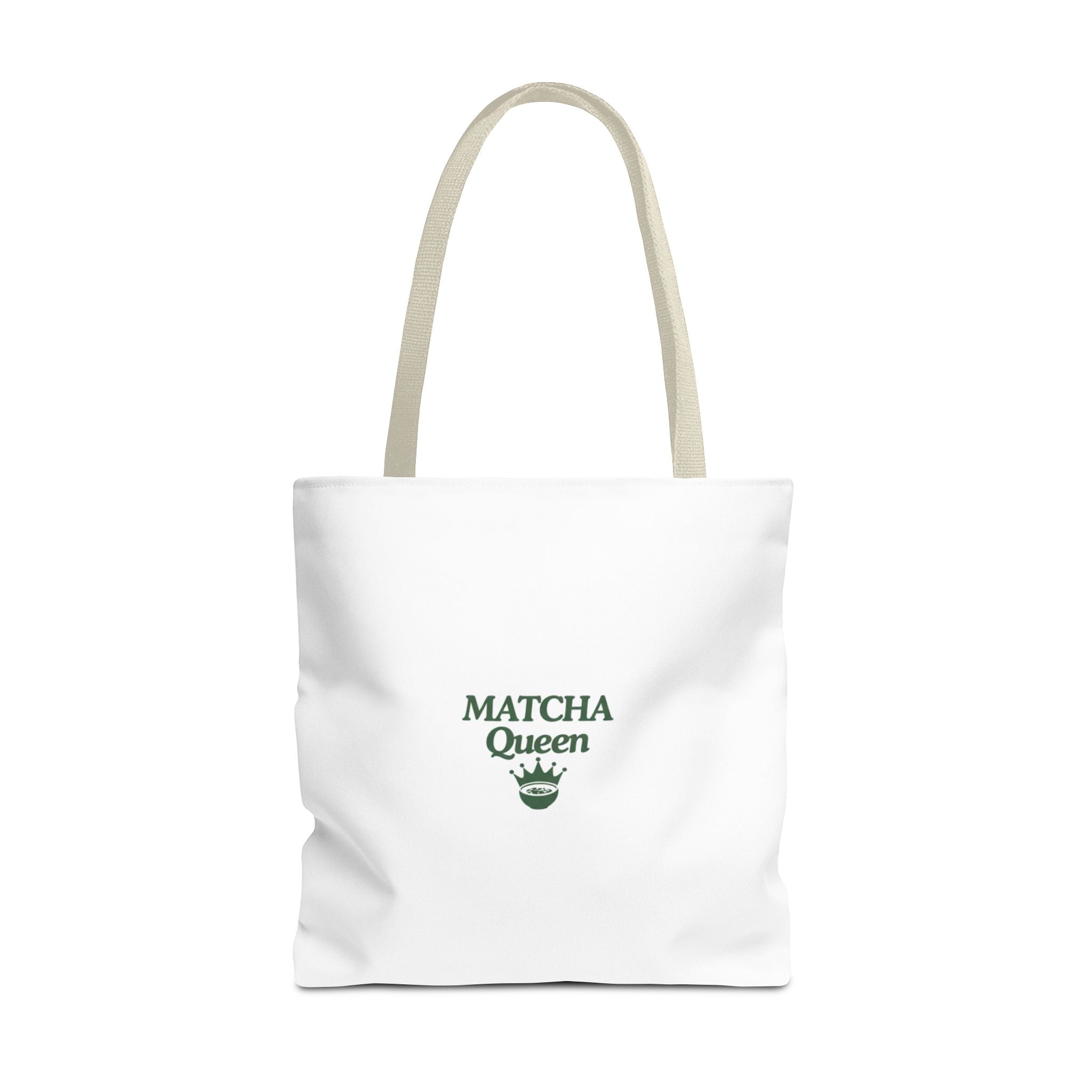 'Matcha Queen' Green Tea Lover Canvas Tote