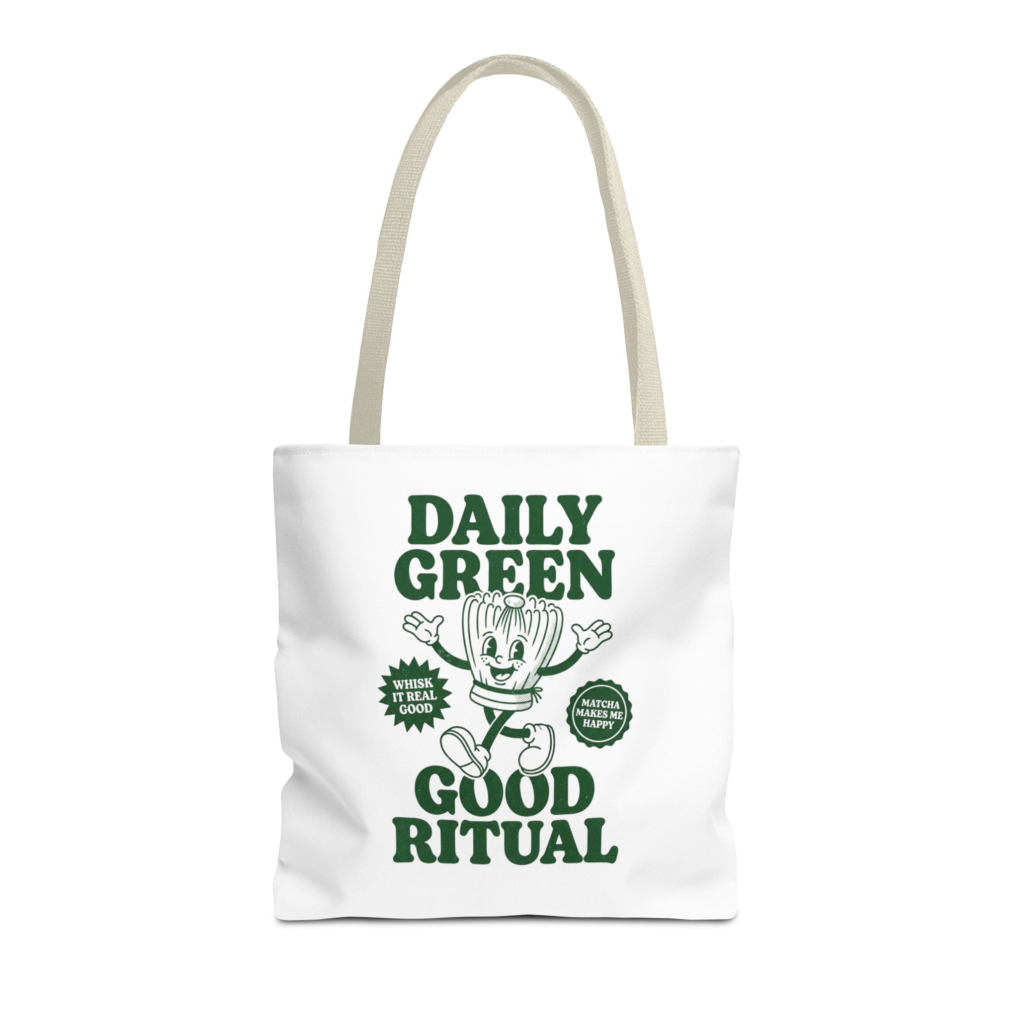 "Daily Green Good Ritual" Eco-Friendly Grocery Tote