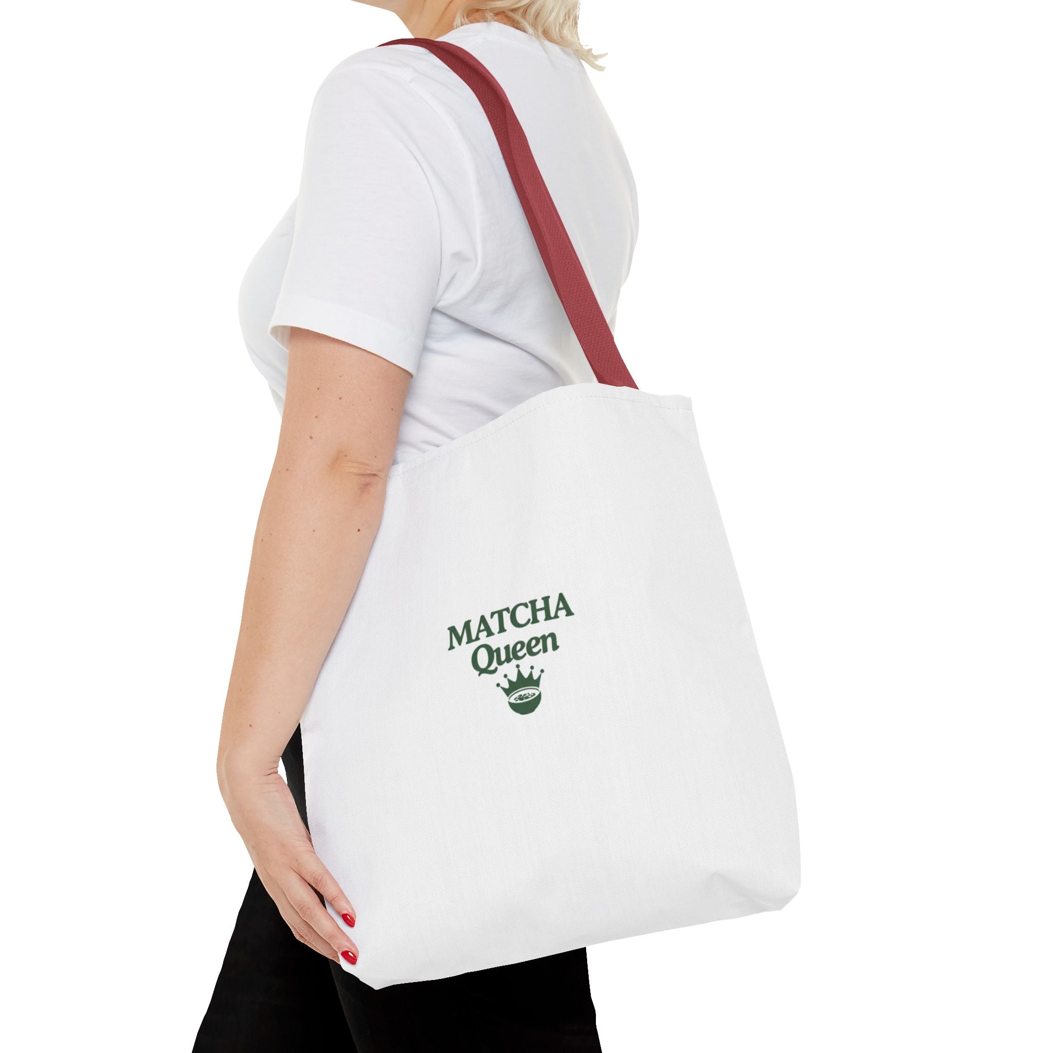 'Matcha Queen' Green Tea Lover Canvas Tote