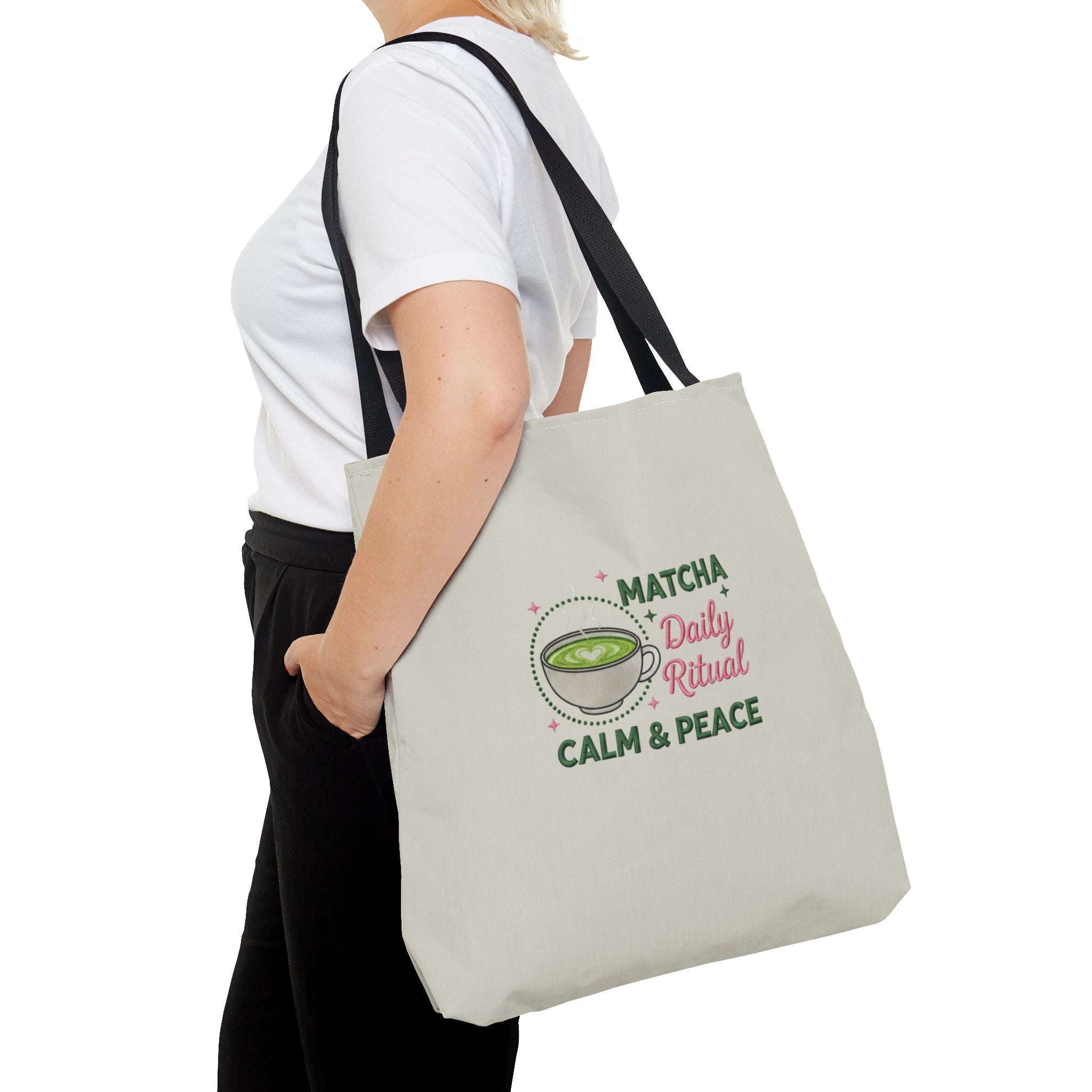 "Matcha Daily Ritual: Calm & Peace" Reusable Grocery & Tea Lover Gift