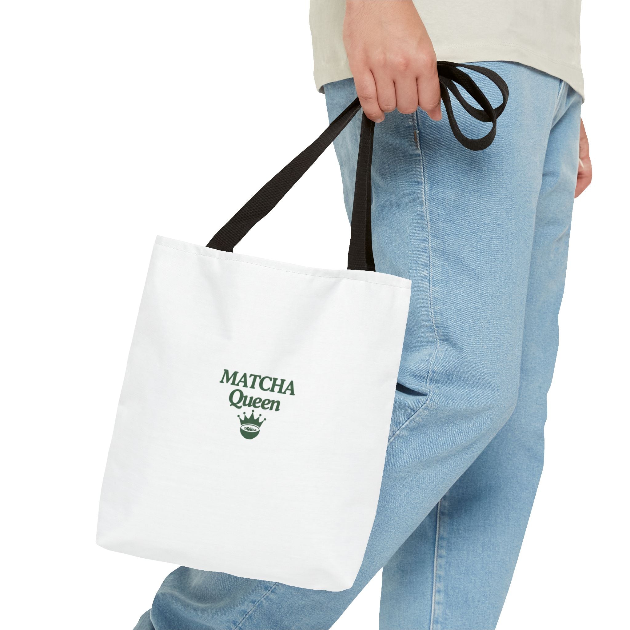 'Matcha Queen' Green Tea Lover Canvas Tote