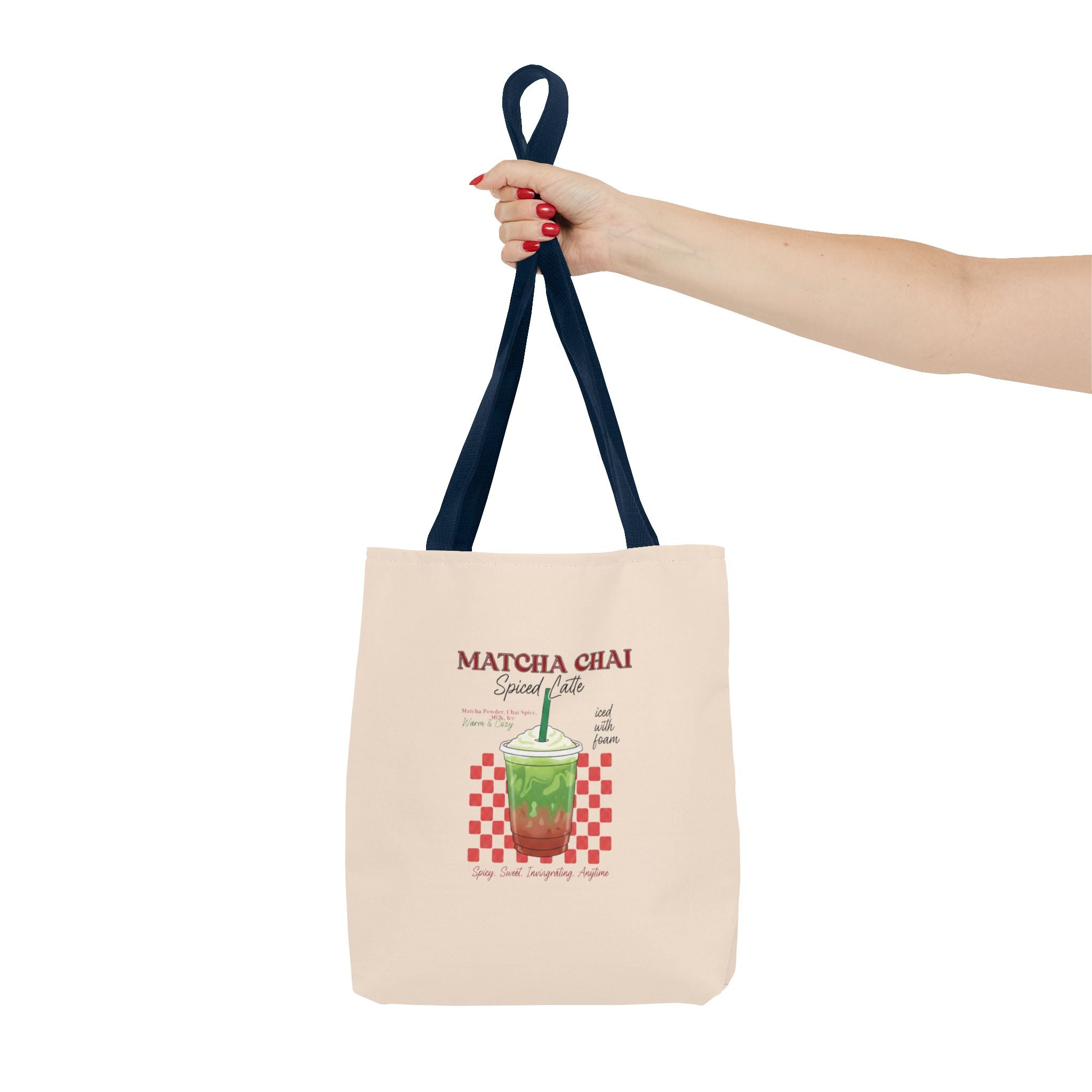 Retro Checker Iced Drink Graphic Tote