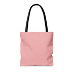 "Matcha Everything" Pink All-Over-Print Shoulder Tote