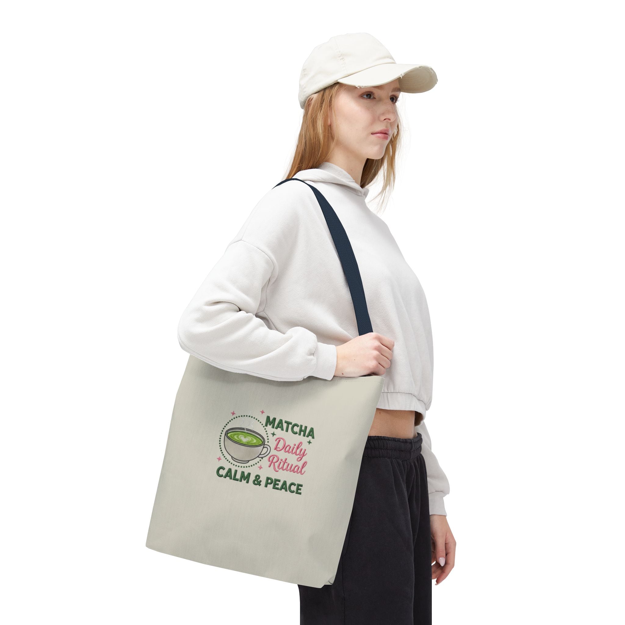 "Matcha Daily Ritual: Calm & Peace" Reusable Grocery & Tea Lover Gift