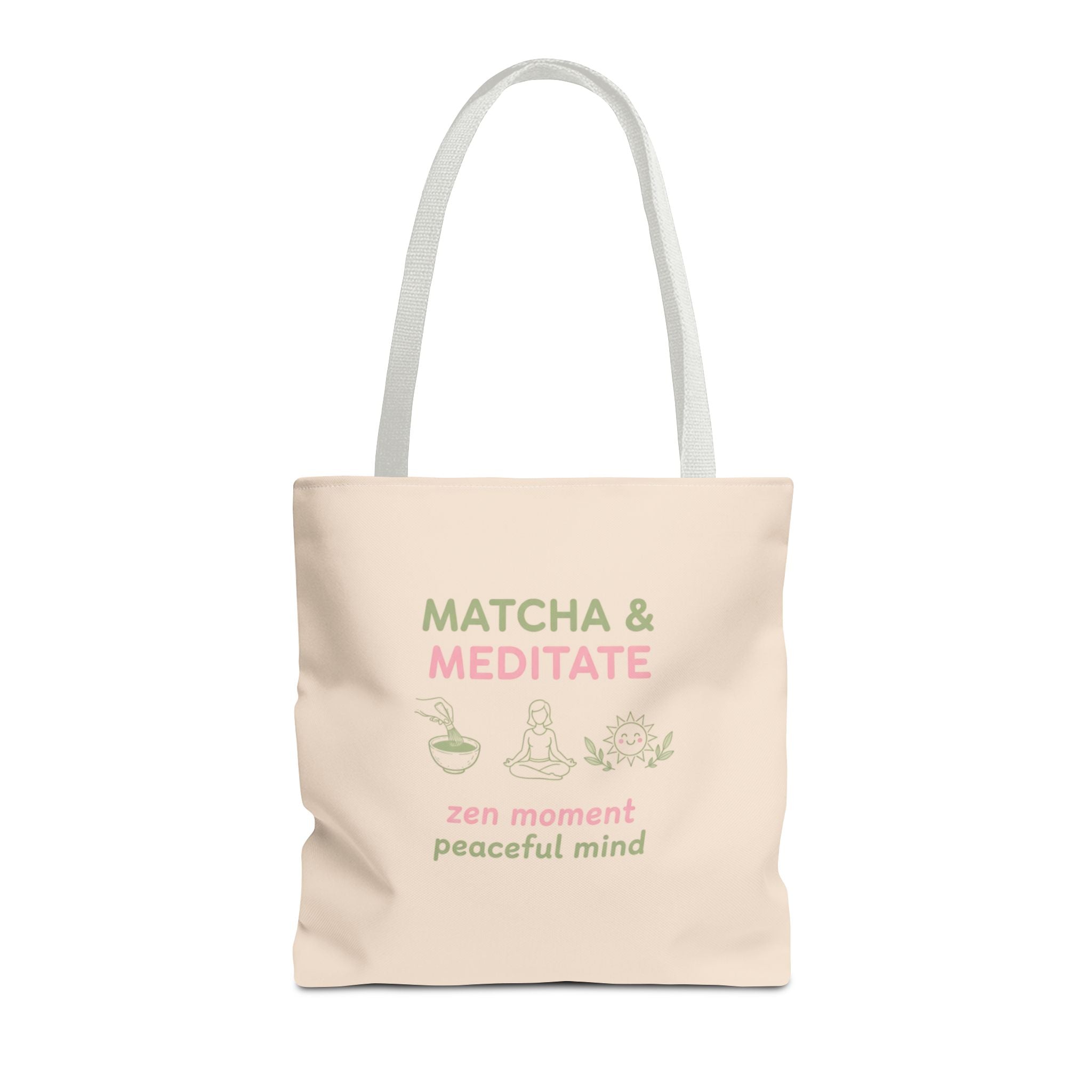 Zen Moment, Peaceful Mind Canvas Tote