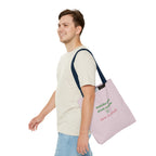 "matcha girls drink matcha born to whisk" Pink Reusable Shopping Tote