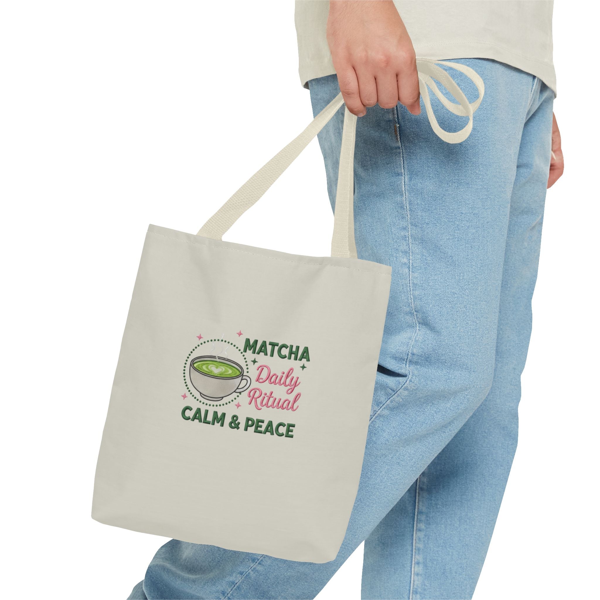 "Matcha Daily Ritual: Calm & Peace" Reusable Grocery & Tea Lover Gift