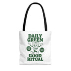 "Daily Green Good Ritual" Eco-Friendly Grocery Tote