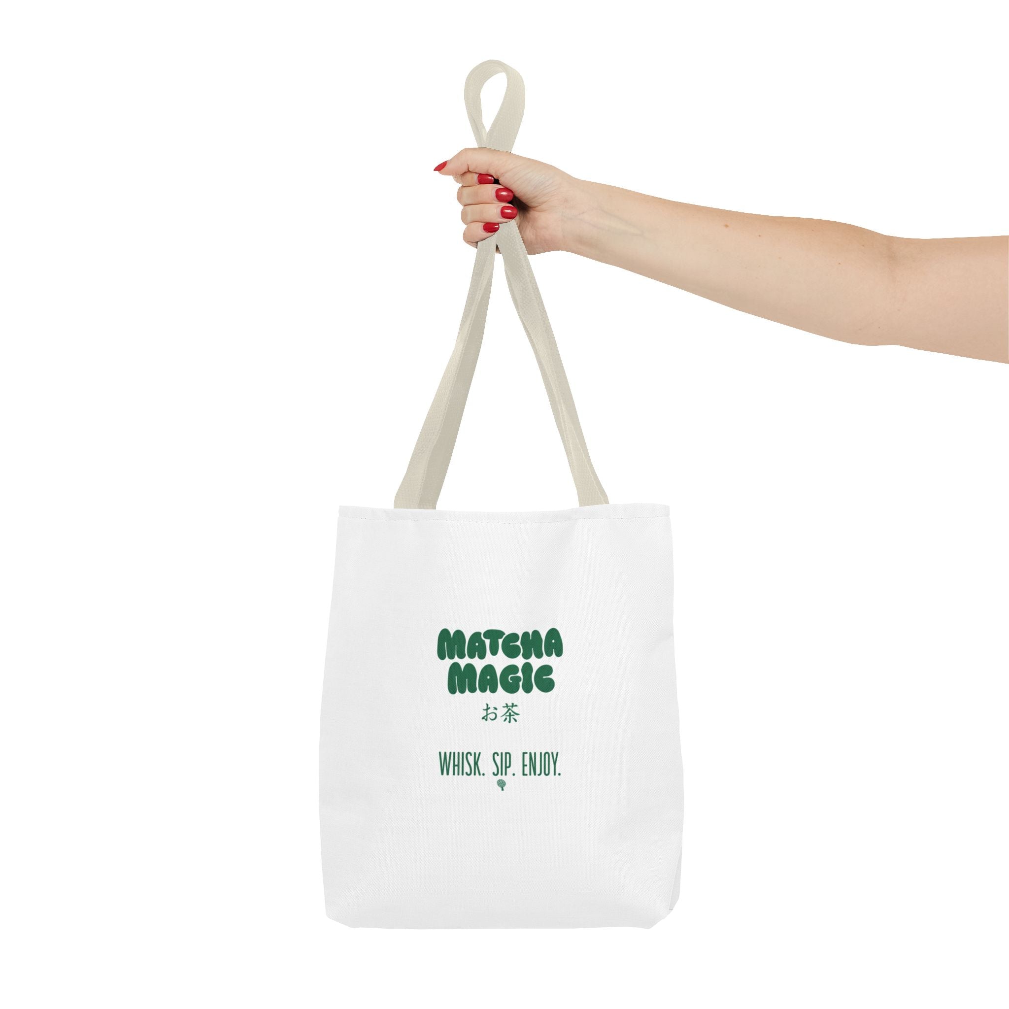 "Matcha Magic" Printed Reusable Grocery & Everyday Carry Tote