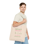 Zen Moment, Peaceful Mind Canvas Tote