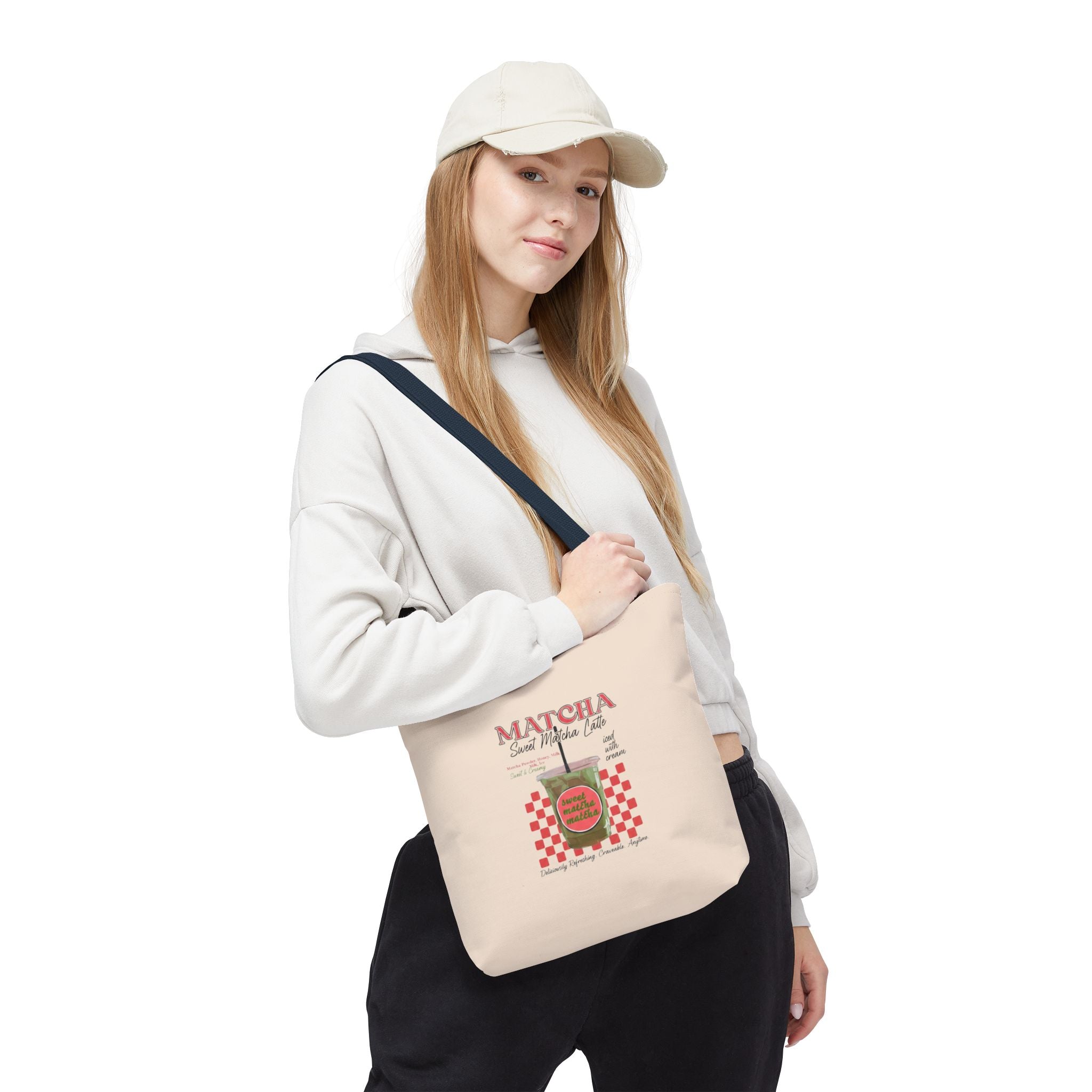Retro 'Matcha Sweet Matcha Life' Reusable Grocery & Coffee Bag