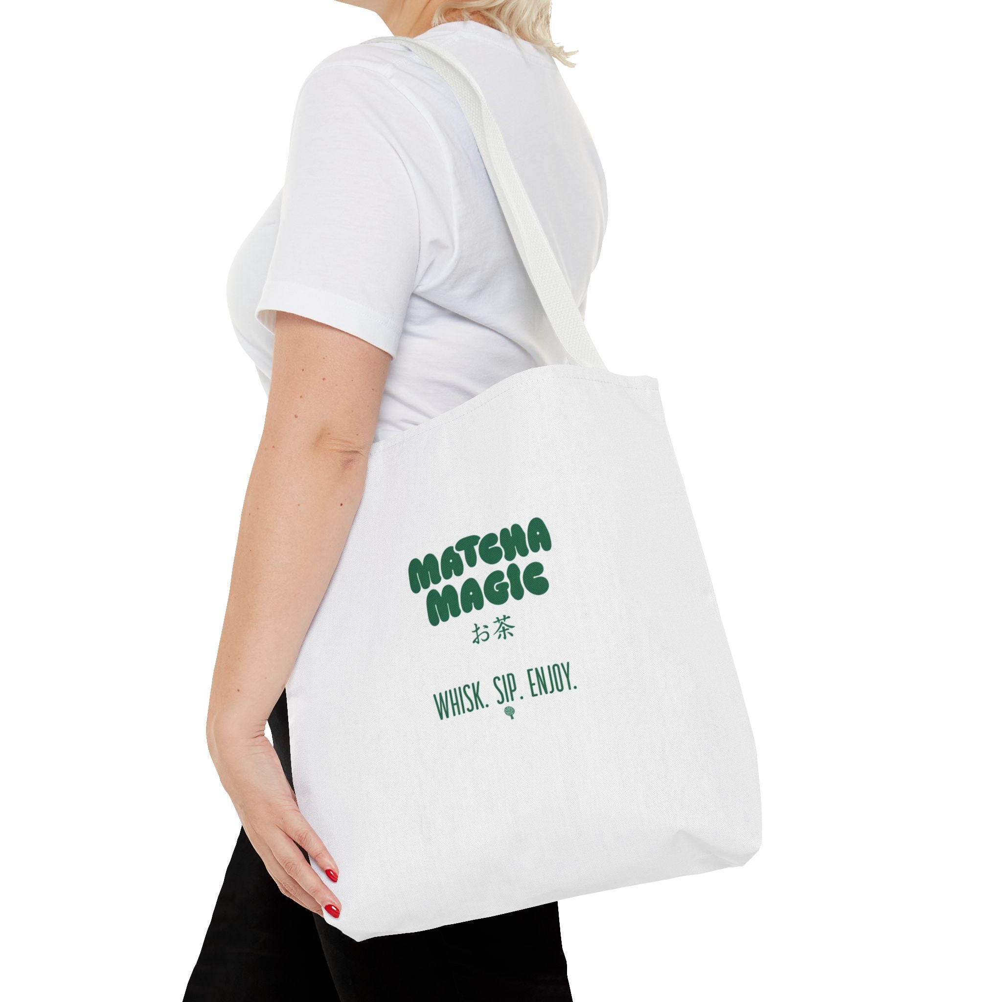 "Matcha Magic" Printed Reusable Grocery & Everyday Carry Tote