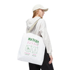 Eco Coffee Tea Shopper with 'Matcha: Fuel & Focus' Graphic