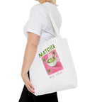 'Matcha Daily Ritual' Illustrated Tea Canvas Tote