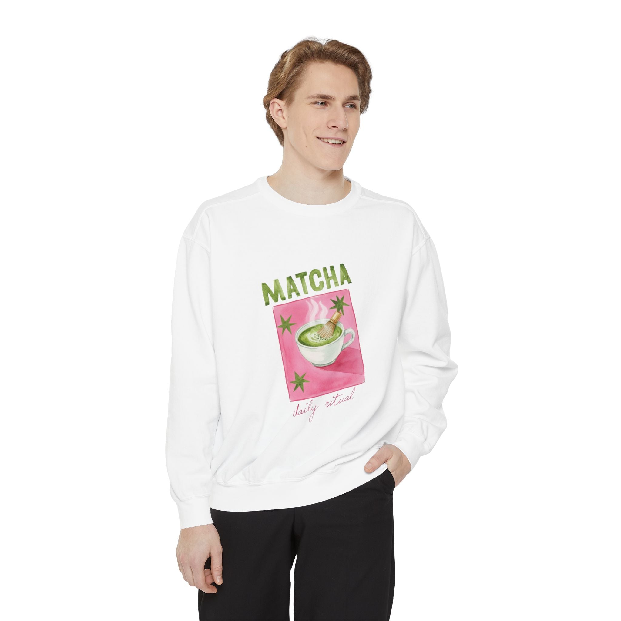'Matcha, Daily Ritual' Graphic Crewneck