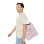 "matcha girls drink matcha born to whisk" Pink Reusable Shopping Tote